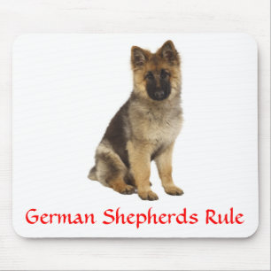 Tapis de souris d'ordinateur Chien chiot Berger al