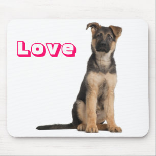 Tapis de souris d'ordinateur Chien chiot Berger al