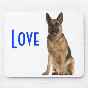 Tapis de souris d'ordinateur Chien chiot berger al