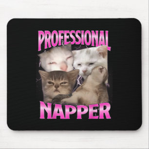 Tapis De Souris Dormeuse Professionnelle Chat Silencieux Drôle Cha