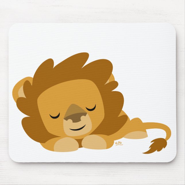 Tapis De Souris Dormir Cartoon Lion mousepac (Devant)