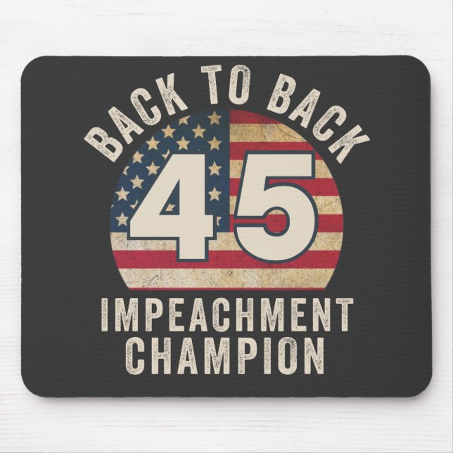 Tapis De Souris Double Champion de l'Impeachment Drapeau Américain (Devant)