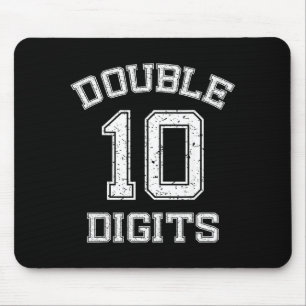 Tapis De Souris Double chiffres 10e anniversaire 10 ans 