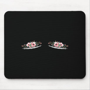 Tapis De Souris Double Mastectomie cicatrices Avec Fleurs Cancer D