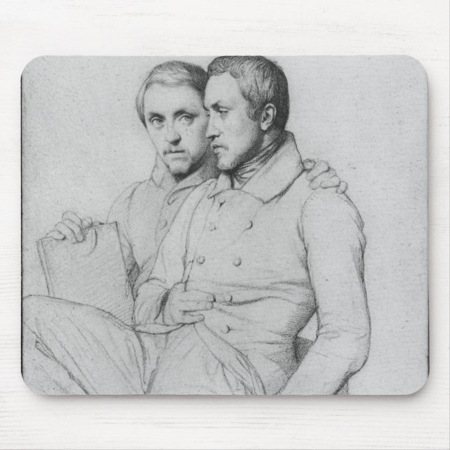 Tapis De Souris Double portrait de Hippolyte et de Paul Flandrin (Devant)