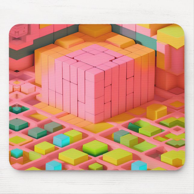 Tapis De Souris Douceur aux couleurs vives (Devant)