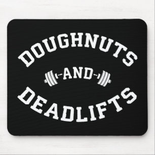 Tapis De Souris Doughnut et Deadlifts - Drôle entraînement de gym