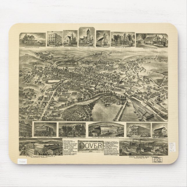 Tapis De Souris Douvres New-jersey (1903) (Devant)