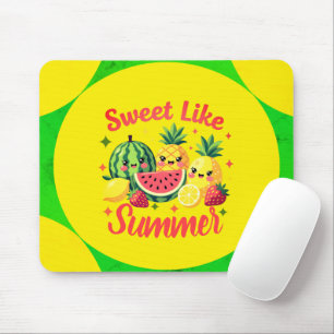 Tapis De Souris Doux comme l'été Mignon Fruit Kawaii