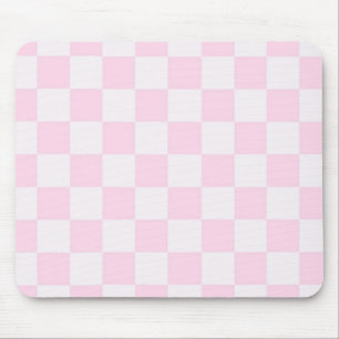 Tapis De Souris Doux Feminine rose À damiers fille