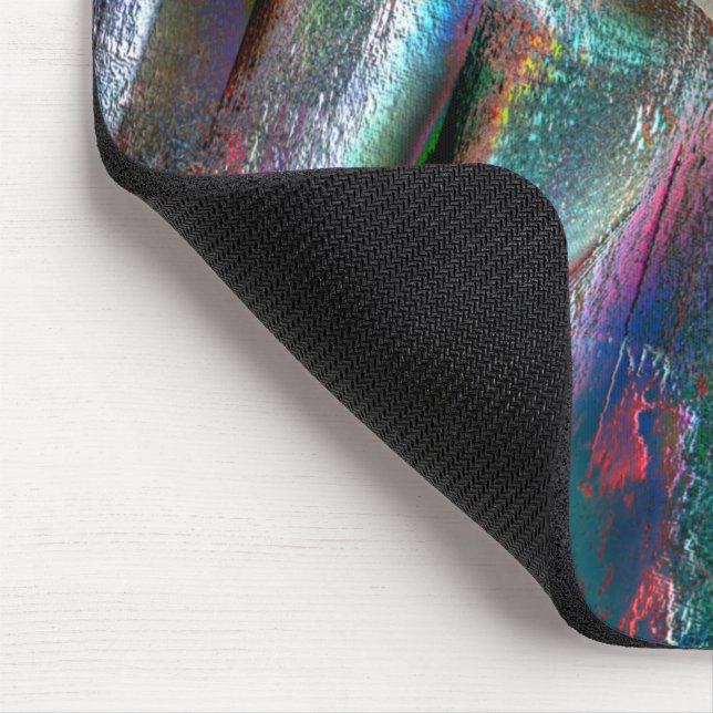 Tapis De Souris Doux texture boisée psychédélique, numérique robus (Coin)