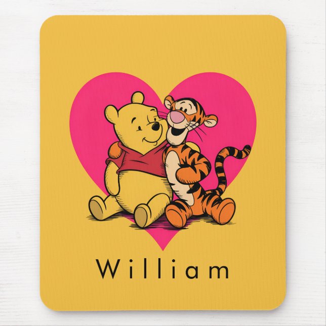 Tapis De Souris Doux Winnie l'ourson et Tigger (Devant)