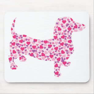 Tapis De Souris DOXIE-Coeurs