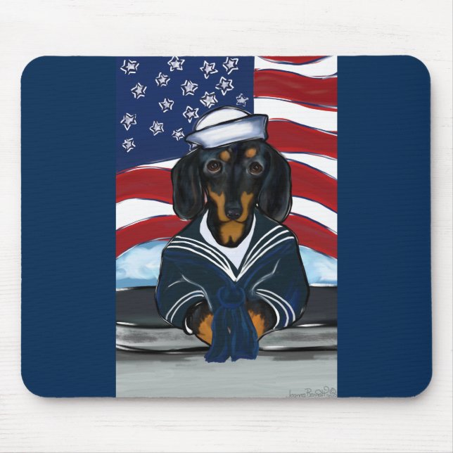 Tapis De Souris Doxie Marin (Devant)