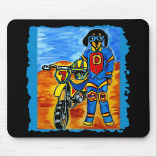 Tapis De Souris Doxie motard