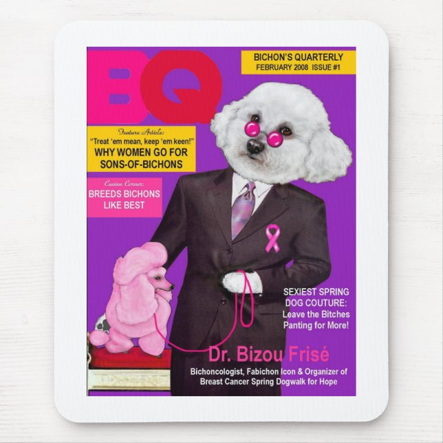 Tapis De Souris Dr. Frise sur la couverture de magazine de Bq (Devant)