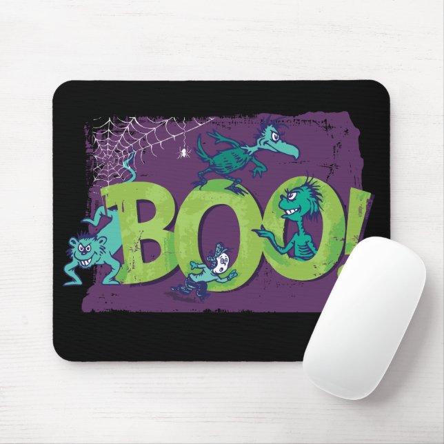 Tapis De Souris Dr Seuss | BOO ! Graphique d'Halloween (Avec souris)