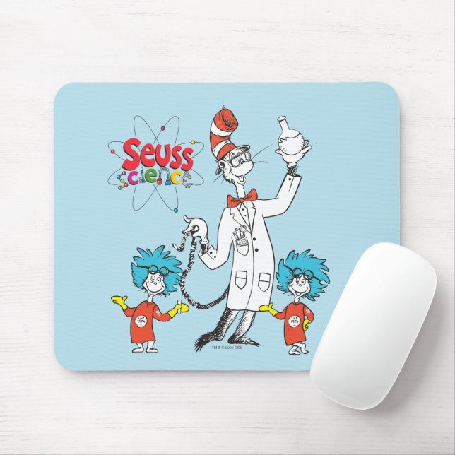 Tapis De Souris Dr Seuss | Chat dans la science de la sécurité Cas (Avec souris)