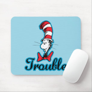 Tapis De Souris Dr Seuss   Chat dans le problème du Casquette
