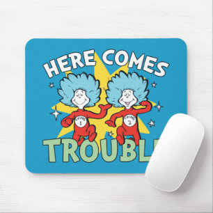 Tapis De Souris Dr. Seuss Chose Un Chose Deux Meilleurs Ennuis