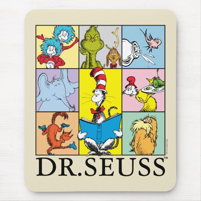 Tapis De Souris Dr Seuss | Graphique Histoires (Devant)