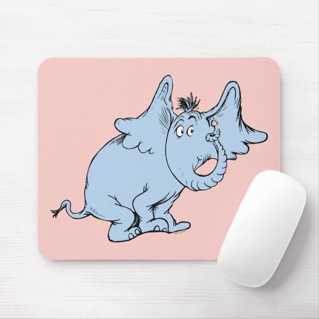 Tapis De Souris Dr. Seuss | Horton Vue de côté (Avec souris)