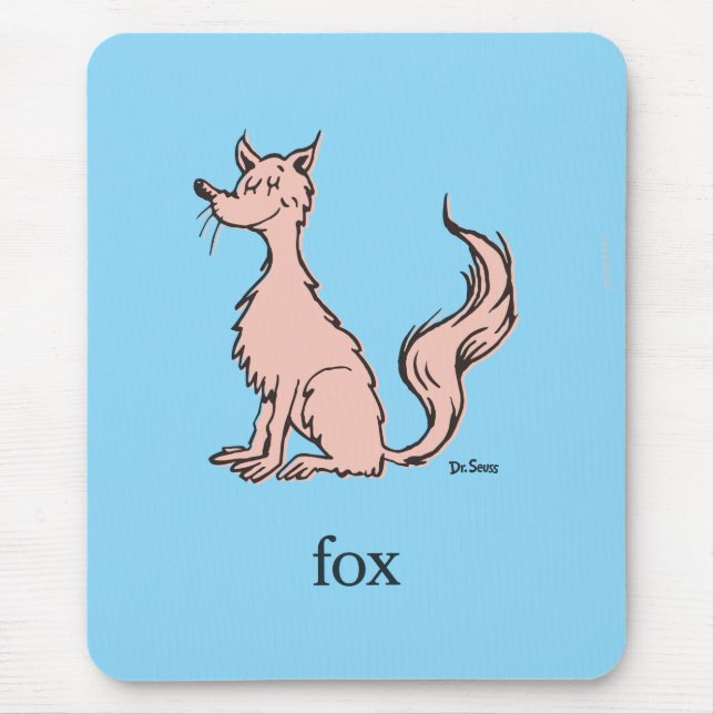 Tapis De Souris Dr. Seuss | Renard Rose (Devant)