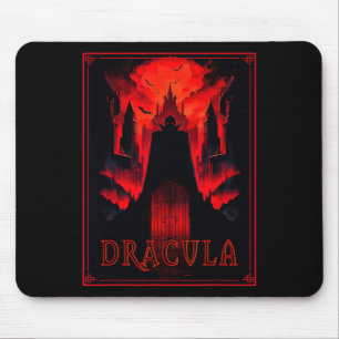 Tapis De Souris Dracula Gothique Horreur Vampire Art -halloween Va