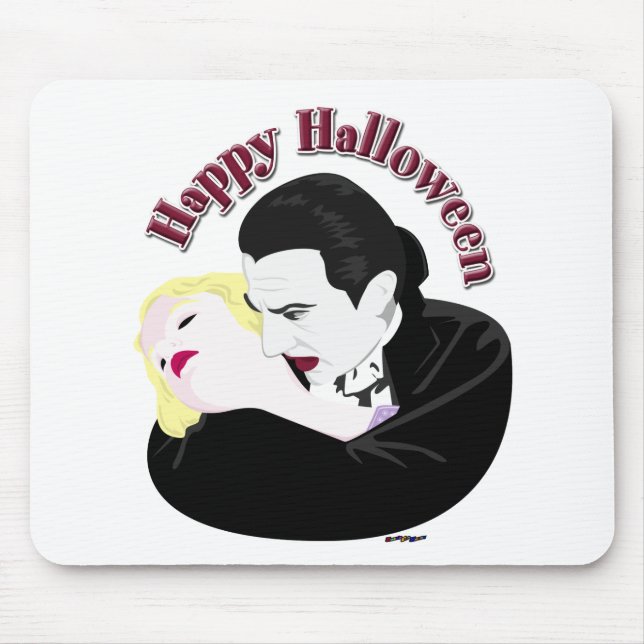 Tapis De Souris Dracula, Joyeux Halloween (Devant)