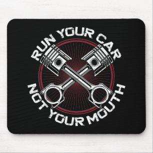 Tapis De Souris Drag Racing Car Vintage Exécuter Votre Voiture Pas