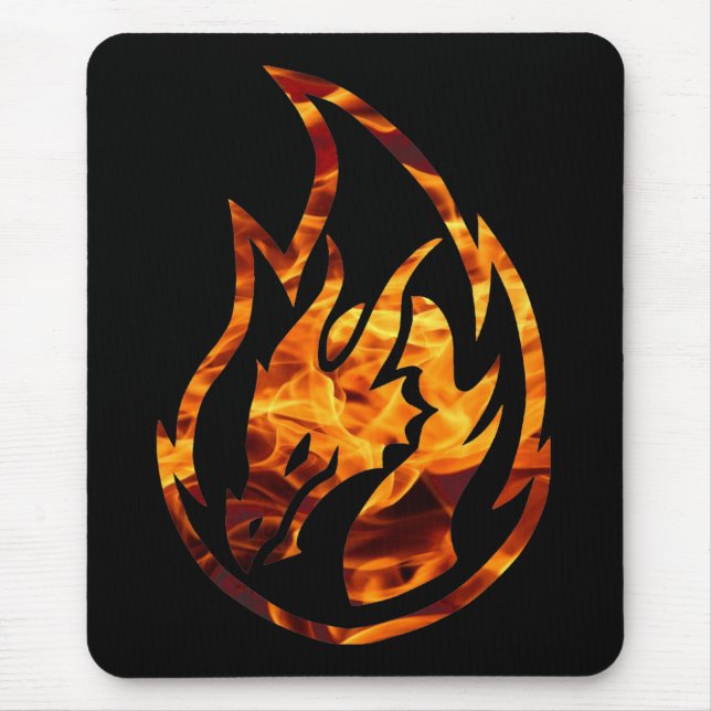 Tapis De Souris Dragon 1 de flamme (Devant)