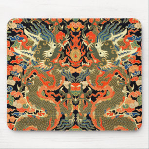 Tapis De Souris Dragon asiatique chinois Art coloré