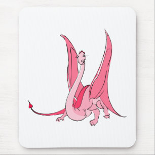 Tapis De Souris Dragon assez rose d'imaginaire