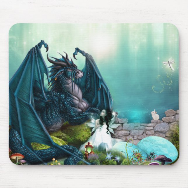 Tapis De Souris Dragon aux fées (Devant)