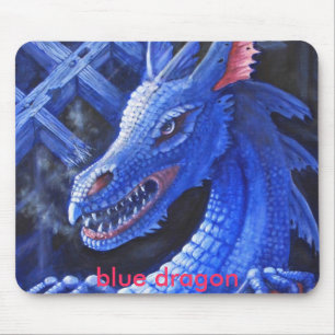 Tapis De Souris Dragon bleu