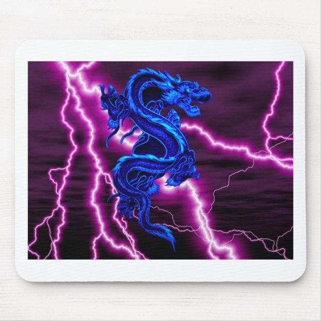 Tapis De Souris dragon bleu/pourpre (Devant)