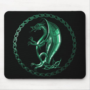 Tapis De Souris Dragon celtique vert