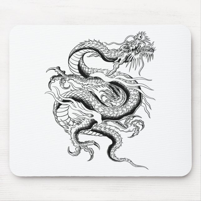 Tapis De Souris Dragon chinois chanceux (Devant)
