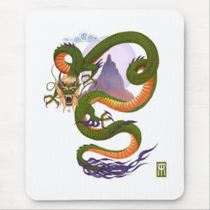 Tapis De Souris Dragon Chinois Lunaire