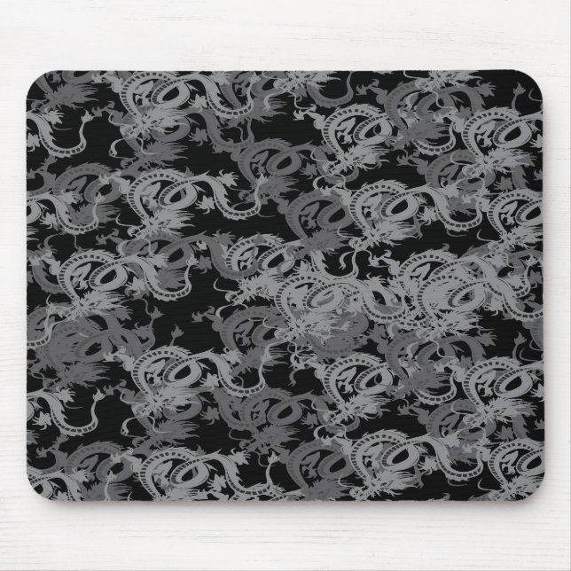 Tapis De Souris Dragon Chinois Ying Yang (Devant)