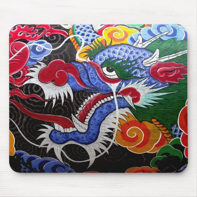 Tapis De Souris Dragon coloré (Devant)