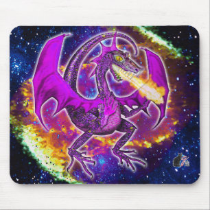Tapis De Souris Dragon cosmique de Tourmaline