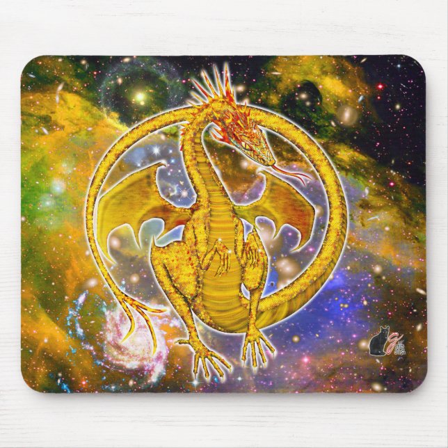 Tapis De Souris Dragon cosmique Topaz (Devant)