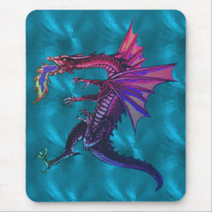 Tapis De Souris Dragon d'arc-en-ciel