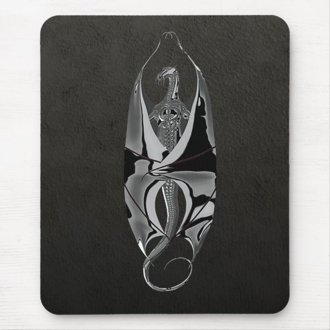 Tapis De Souris Dragon de chrome (Devant)