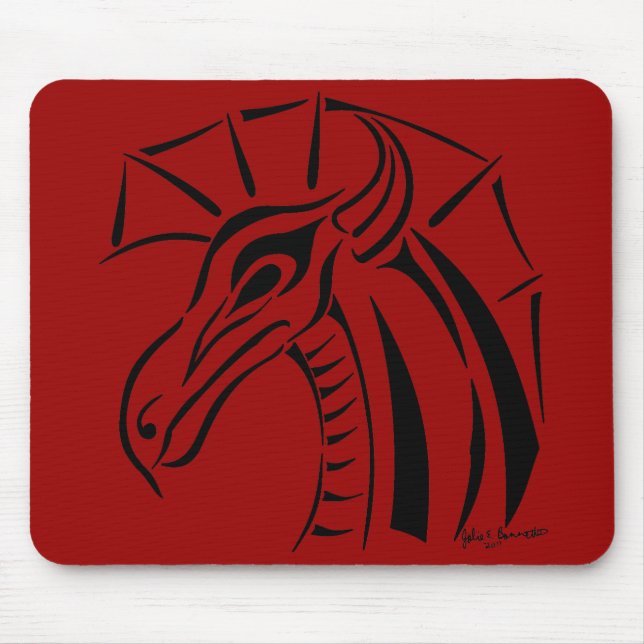 Tapis De Souris Dragon de crête Mousepad (Devant)