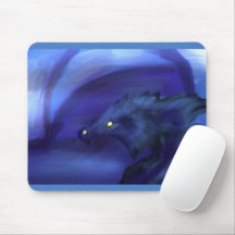 Dragon de glace bleu Mousepad