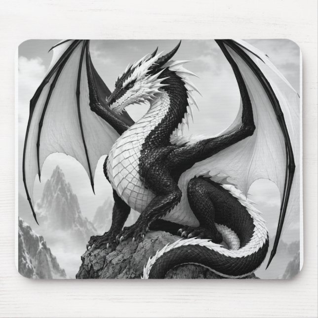Tapis De Souris Dragon de la Flamme de l'Ombre (Devant)