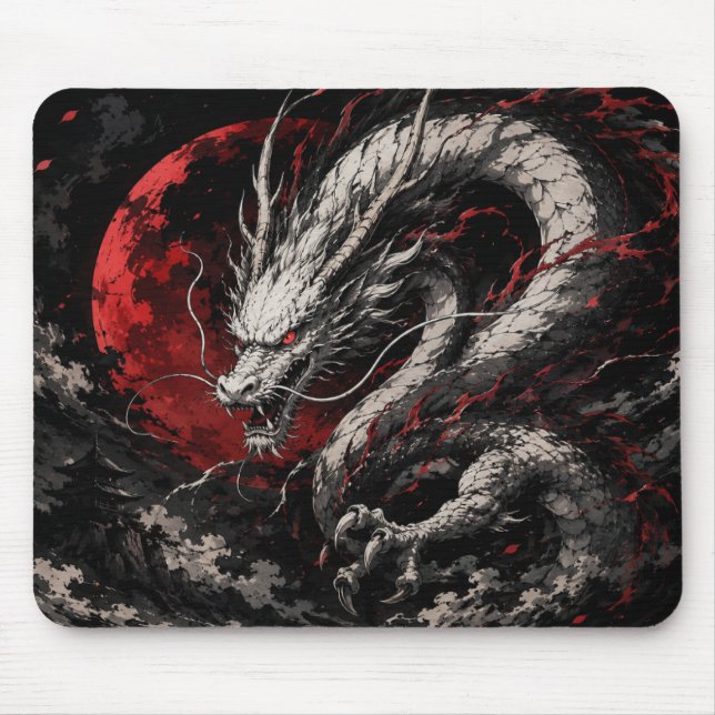 Tapis De Souris Dragon de la Lune de Sang (Devant)