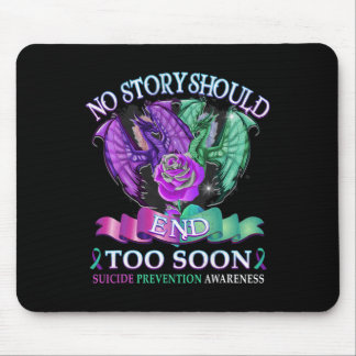 Tapis De Souris Dragon de sensibilisation au suicide Aucune histoi